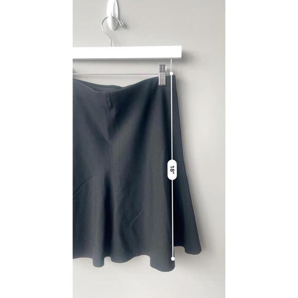 Theory Skirt Women XS Petite Black Flare Stretch - Picture 3 of 6